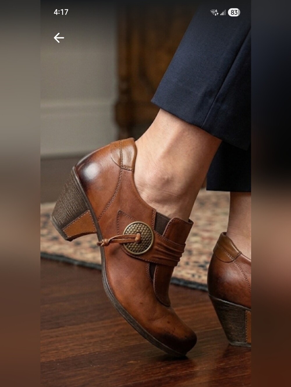 Remonte Dorndorf Leather Ankle Booties Shoes Fall / Sz EUR42 = US10 / Tan